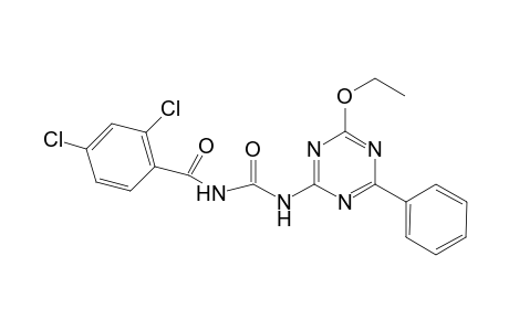 2,4-bis(chloranyl)-N-[(4-ethoxy-6-phenyl-1,3,5-triazin-2-yl)carbamoyl]benzamide