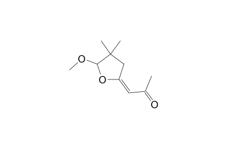 1-(5-Methoxy-4,4-dimethyl-dihydro-furan-2-ylidene)-propan-2-one