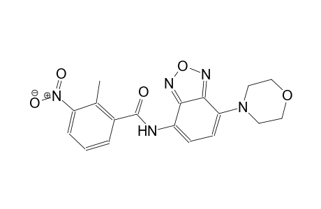 2-methyl-N-[7-(4-morpholinyl)-2,1,3-benzoxadiazol-4-yl]-3-nitrobenzamide