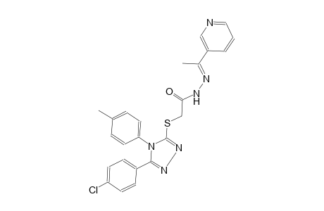 acetic acid, [[5-(4-chlorophenyl)-4-(4-methylphenyl)-4H-1,2,4-triazol-3-yl]thio]-, 2-[(E)-1-(3-pyridinyl)ethylidene]hydrazide