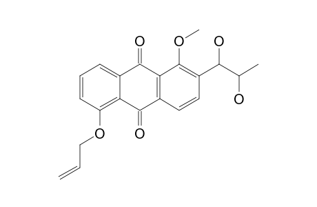 2-(1',2'-DIHYDROXYPROPYL)-1-METHOXY-5-(PROP-2''-ENYLOXY)-ANTHRAQUINONE