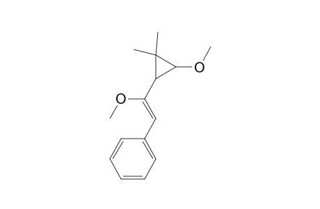 Cyclopropane, 1-methoxy-2-(1-methoxy-2-phenylethenyl)-3,3-dimethyl-