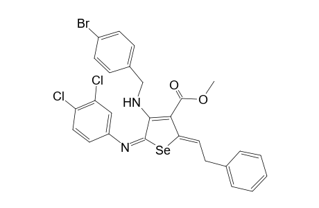 Methyl 4-[(4'-bromobenzyl)amino]-2-(2'-phenylethylidene)-5-[(3",4"-dichlorophenyl)mino]-2,5-dihydroselenophene-3-carboxylate