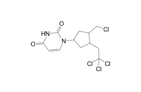 1-[3-Chloromethyl-4-(2,2,2-trichloro-ethyl)-cyclopentyl]-1H-pyrimidine-2,4-dione