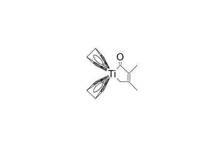 1,1-Bis(/.eta.-5/-cyclopentadienyl)-3,4-dimethyl-titana-3-cyclopenten-2-one