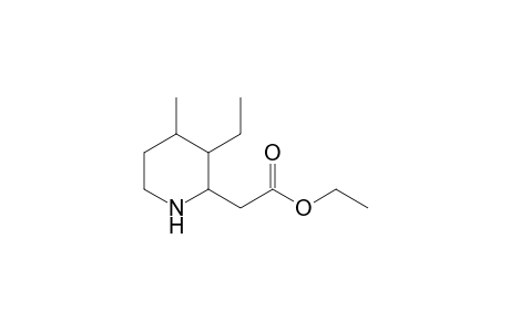 2-[(Ethoxycarbonyl)methyl]-4-methyl-3-ethylpiperidine