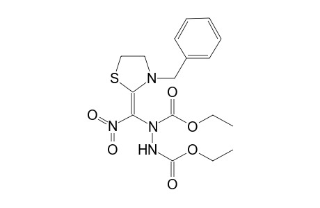 Diethyl N-[(3-benzylthiazolidin-2-ylidene)nitromethyl]bicarbamate