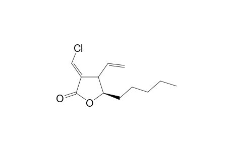 (4R,5R)-3-(E)-Chloromethylene-4-vinyl-5-n-pentyl-.gamma.-butyrolactone