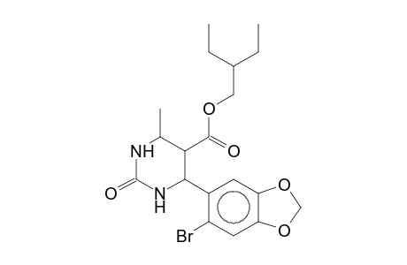 2-Ethylbutyl 4-(2-bromo-4,5-methylenedioxyphenyl)-3,4-dihydro-6-methyl-2(1H)-oxo-5-pyrimidinecarboxylate