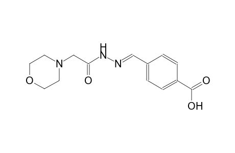 4-{(E)-[(4-morpholinylacetyl)hydrazono]methyl}benzoic acid