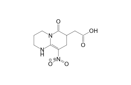 2-(1,3,4,6,7,8-Hexahydro-9-nitro-6-oxo-2H-pyrido[1,2-a]pyrimidin-7-yl)acetic Acid