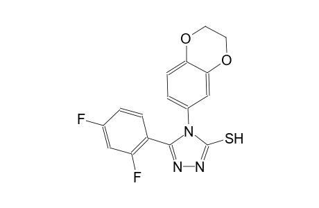 4H-1,2,4-triazole-3-thiol, 5-(2,4-difluorophenyl)-4-(2,3-dihydro-1,4-benzodioxin-6-yl)-