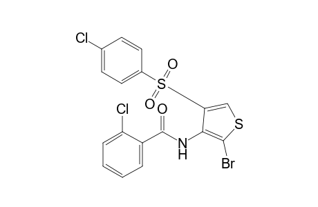 N-{2-bromo-4-[(p-chlorophenyl)sulfonyl]-3-thienyl}-o-chlorobenzamide