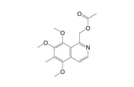 (6-Methyl-5,7,8-trimethoxy-1-isoquinolyl)methyl acetate