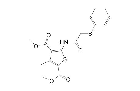dimethyl 3-methyl-5-{[(phenylsulfanyl)acetyl]amino}-2,4-thiophenedicarboxylate