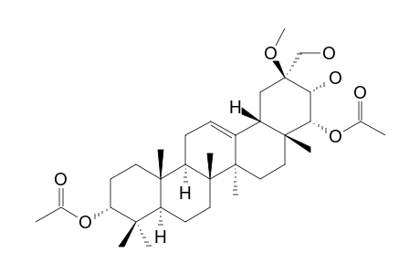 3-ALPHA,22-ALPHA-DIACETOXY-21-ALPHA,28-DIHYDROXY-20-BETA-METHOXY-30-NOROLEAN-12-ENE