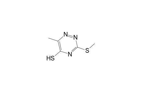 1,2,4-Triazine-5(2H)-thione, 6-methyl-3-(methylthio)-