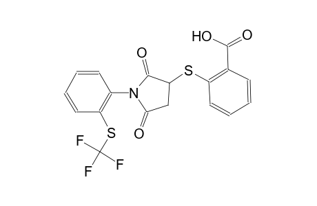 benzoic acid, 2-[[2,5-dioxo-1-[2-[(trifluoromethyl)thio]phenyl]-3-pyrrolidinyl]thio]-