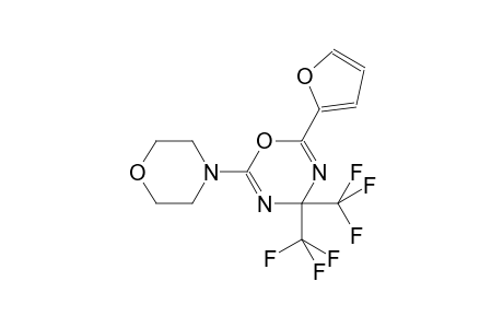2-(2-furyl)-6-(4-morpholinyl)-4,4-bis(trifluoromethyl)-4H-1,3,5-oxadiazine