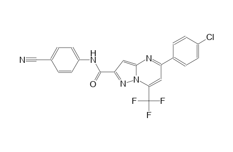 pyrazolo[1,5-a]pyrimidine-2-carboxamide, 5-(4-chlorophenyl)-N-(4-cyanophenyl)-7-(trifluoromethyl)-