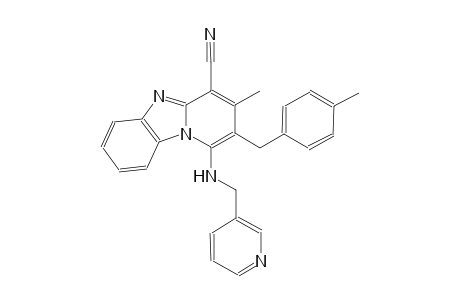 3-methyl-2-(4-methylbenzyl)-1-[(3-pyridinylmethyl)amino]pyrido[1,2-a]benzimidazole-4-carbonitrile