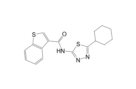 N-(5-cyclohexyl-1,3,4-thiadiazol-2-yl)-1-benzothiophene-3-carboxamide