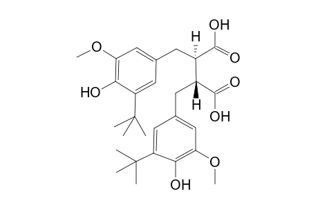 (2R,3R)-2,3-bis(3-tert-butyl-4-hydroxy-5-methoxy-benzyl)succinic acid
