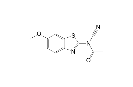 N-cyano-N-(6-methoxy-1,3-benzothiazol-2-yl)acetamide