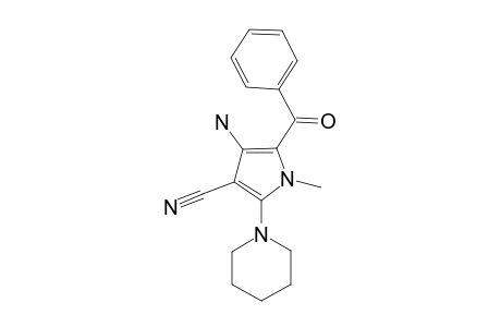 4-AMINO-5-BENZOYL-1-METHYL-2-PIPERIDIN-1-YL-PYRROL-3-CARBONITRILE