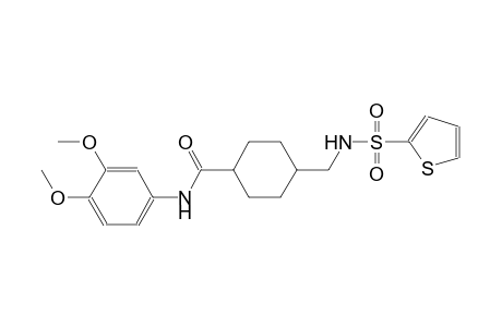 N-(3,4-dimethoxyphenyl)-4-{[(2-thienylsulfonyl)amino]methyl}cyclohexanecarboxamide