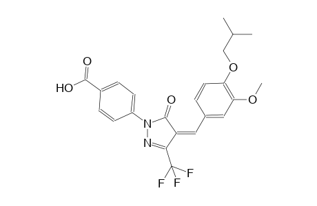 4-[(4Z)-4-(4-isobutoxy-3-methoxybenzylidene)-5-oxo-3-(trifluoromethyl)-4,5-dihydro-1H-pyrazol-1-yl]benzoic acid