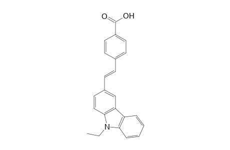 (E)-p-[2-(N-ethylcarbazol-3'-yl)ethen-1-yl]benzoic acid