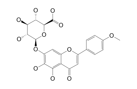 SCUTELLAREIN-4'-METHYLETHER-7-O-BETA-GLUCURONOPYRANOSIDE