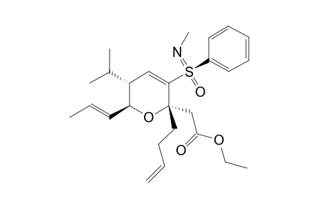 Ethyl 2-{(2S,5R,6S)-2-(But-3-enyl)-5-isopropyl-3-[(R)-N-methyl-S-phenyl-sulfonimidoyl]}-6-[(E)-prop-1-enyl]-5,6-dihydro-2H-pyran-2-ylacetate