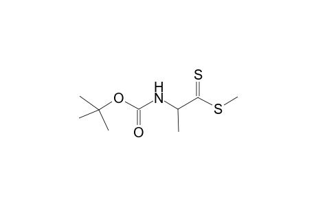 Methyl N-(t-butoxycarbonyl)-DL-dithioalanine