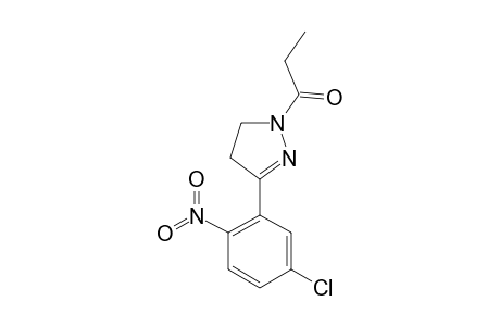 1-ETHYLCARBONYL-3-(2-NITRO-5-CHLOROPHENYL)-4,5-DIHYDRO-1H-PYRAZOLE