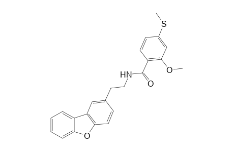 2-Methoxy-4-(methylsulfanyl)-N-(2-{8-oxatricyclo[7.4.0.0(2,7)]trideca-1(13),2(7),3,5,9,11-hexaen-4-yl}ethyl)benzamide