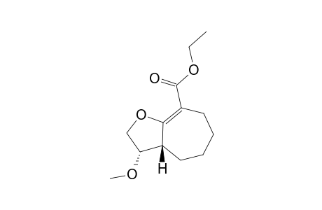 ethyl (3S,3aR)-3-methoxy-3,3a,4,5,6,7-hexahydro-2H-cyclohepta[b]furan-8-carboxylate