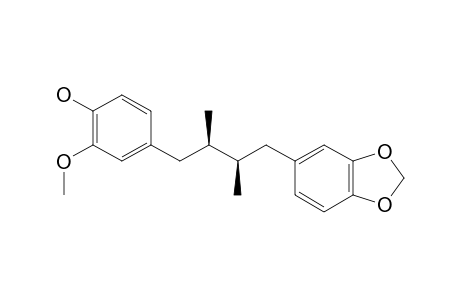 (2R,3R)-DIMETHYL-1-(4-HYDROXY-3-METHOXYPHENYL)-4-(3,4-METHYLENEDIOXYPHENYL)-BUTAN