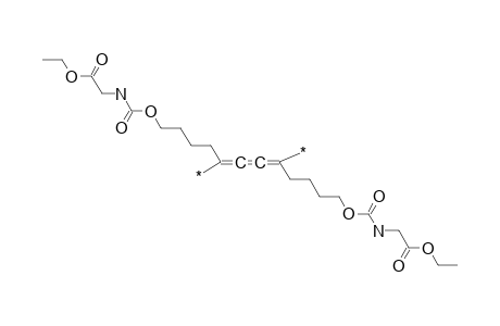 Poly[1,4-di(ethoxycarbonylmethyleneaminocarbonyloxytetramethylene)butatriene]