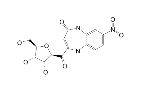 8-NITRO-4-[1-(BETA-D-RIBOFURANOSYL)-OXO]-1,3-DIHYDRO-2H-1,5-BENZODIAZEPIN-2-ONE