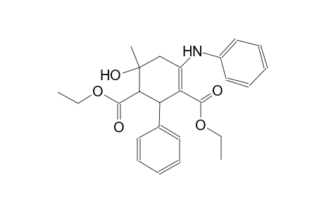 3-cyclohexene-1,3-dicarboxylic acid, 6-hydroxy-6-methyl-2-phenyl-4-(phenylamino)-, diethyl ester