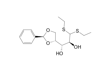 D-Arabinose, 4,5-O-(phenylmethylene)-, diethyl mercaptal, (S)-