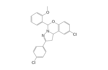 pyrazolo[1,5-c][1,3]benzoxazine, 9-chloro-2-(4-chlorophenyl)-1,10b-dihydro-5-(2-methoxyphenyl)-