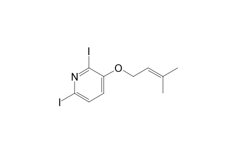 2,6-Diiodo-3-pyridinyl 3-methyl-2-butenyl ether