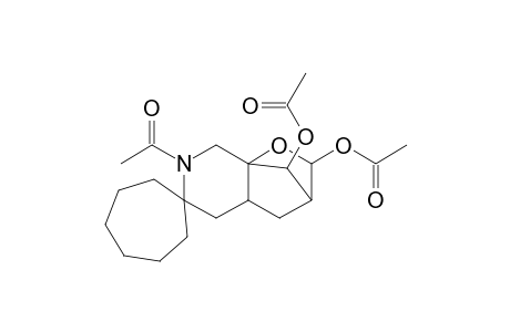 3-Acetyl-9,11-diacetoxyspiro[3-aza-10-oxatricyclo[6.2.1.0(1,6)]undecane-4,1'-cycloheptane]