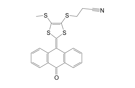 10-{4'-[2'-(Cyanoethyl)sulfany]-5'-(methylsulfanyl)-1',3'-dithiol-2'-ylidene}anthracene-9(10H)-one