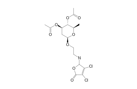 2-(3,4-DICHLORO-5-OXO-2,5-DIHYDROFURAN-2-YLAMINO)-ETHYL-3,4-DI-O-ACETYL-2,6-DIDEOXY-BETA-L-ARABINOHEXOPYRANOSIDE