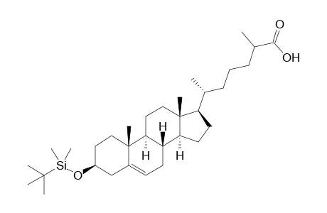3.beta.-[(t-Butyldimethyl)silyloxy]-cholest-5-en-26-oic Acid