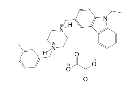 1-[(9-ethyl-9H-carbazol-3-yl)methyl]-4-(3-methylbenzyl)piperazinediium oxalate
